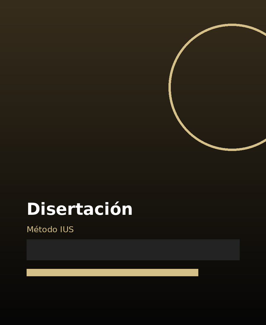 Disertación